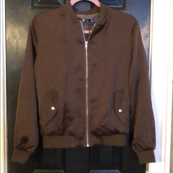 Jackets & Blazers - Missguided army green bomber size 4